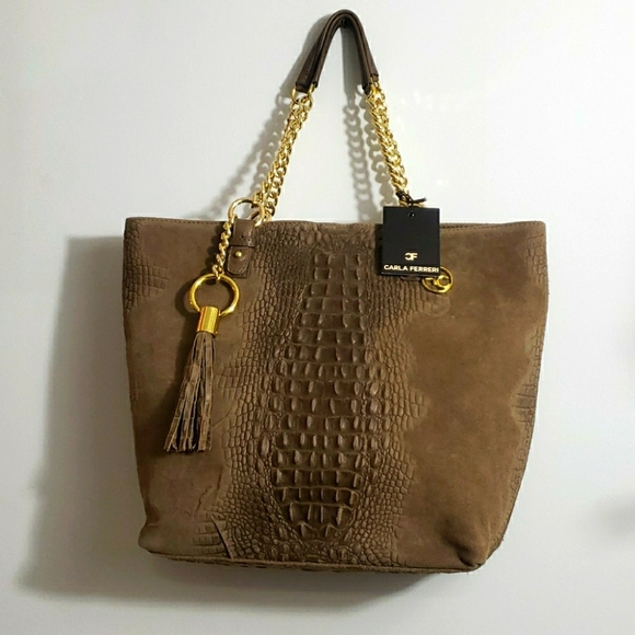 Carla Ferreri Handbags - Carla Ferreri genuine leather ladies handbag new